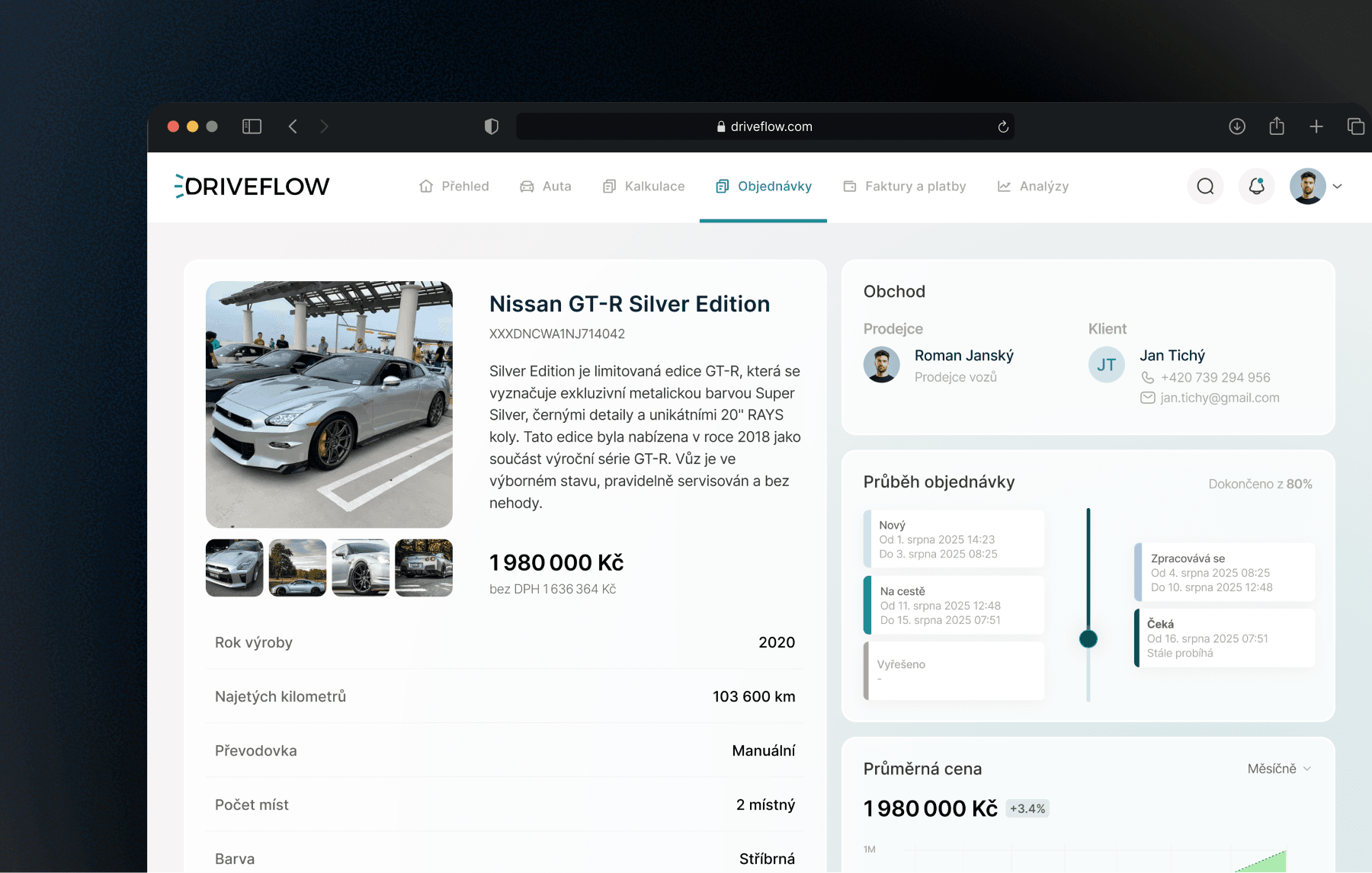 Order status tracking