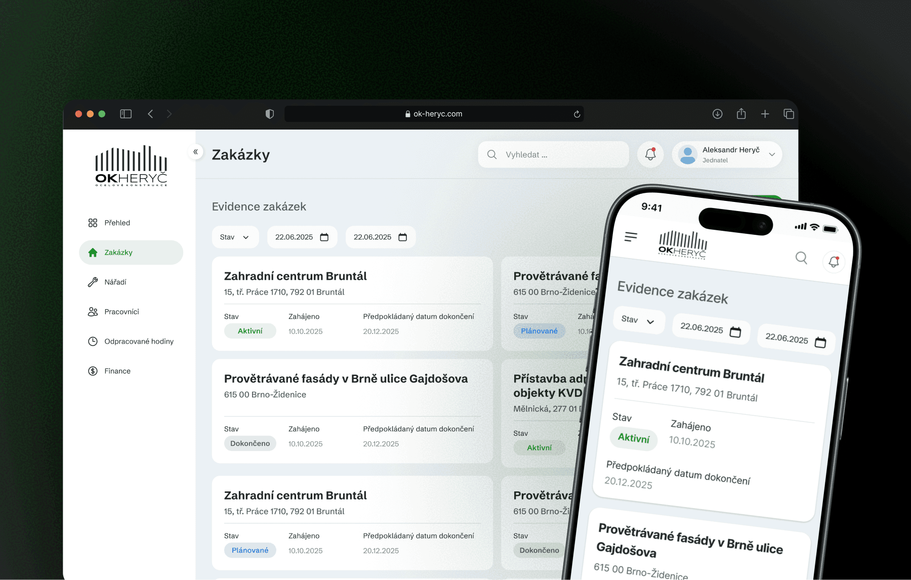 Complete overview of all projects
