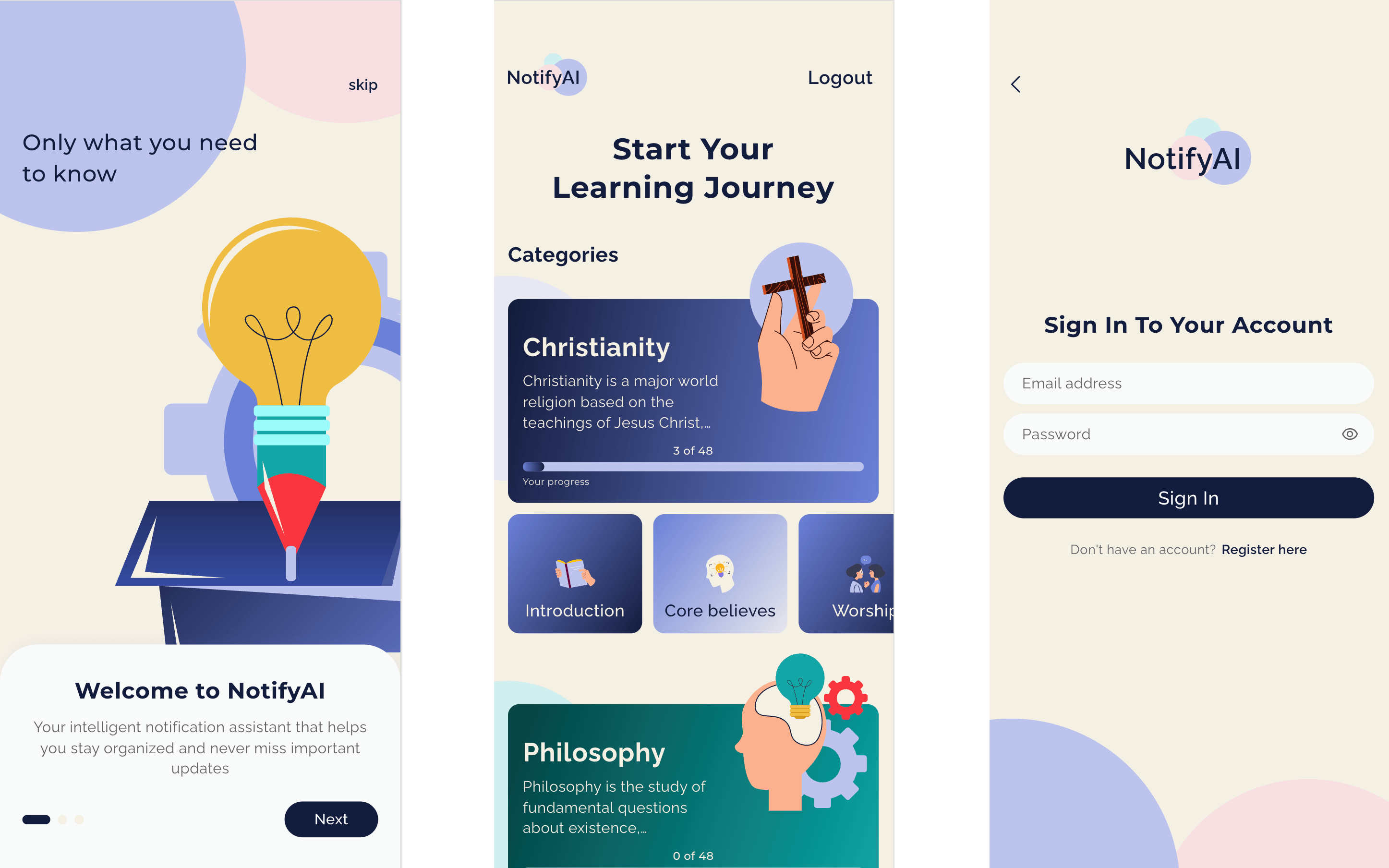 Notifies: The app that teaches you without you noticing