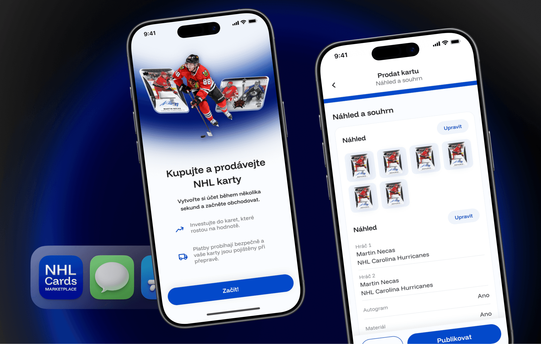 A mobile app that makes selling cards easy and keeps you informed about everything important